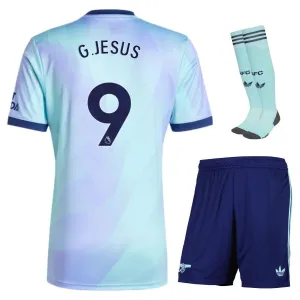 G.JESUS Arsenal 2024/25 Kinder - Drittes Replikations - Trikot - Himmelblau