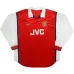 Arsenal 1998/99 Heim Retro Langarmtrikot - Rot