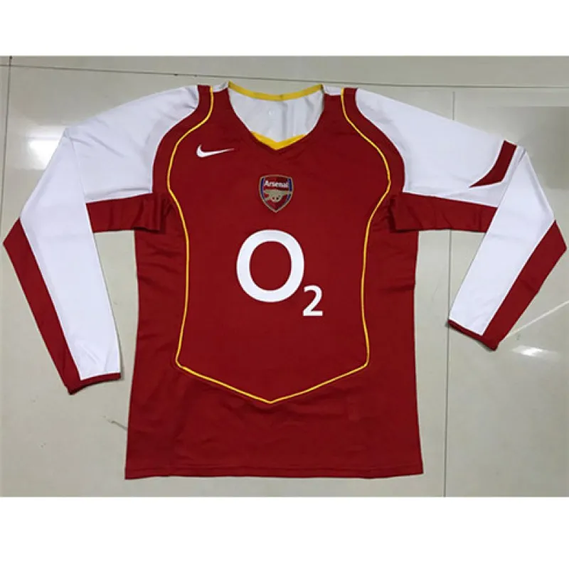 Camiseta retro de local de manga larga Arsenal 2004/05 - Roja