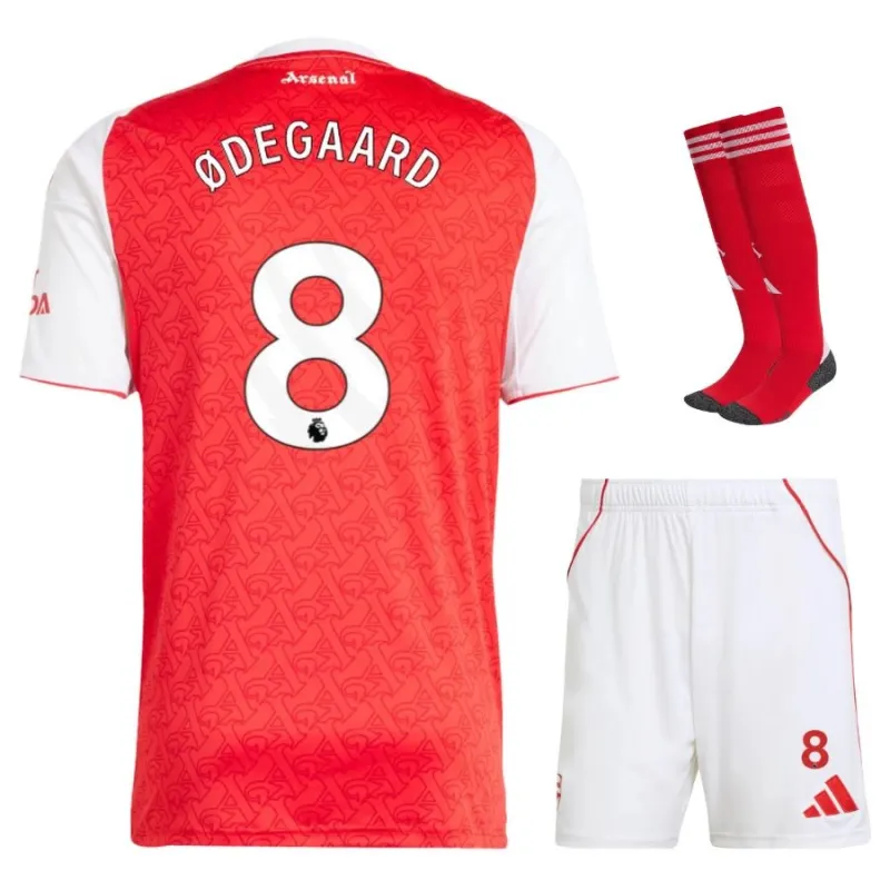 Arsenal ØDEGAARD Kinder-Kit 2025/26 Heimspiel - Rot