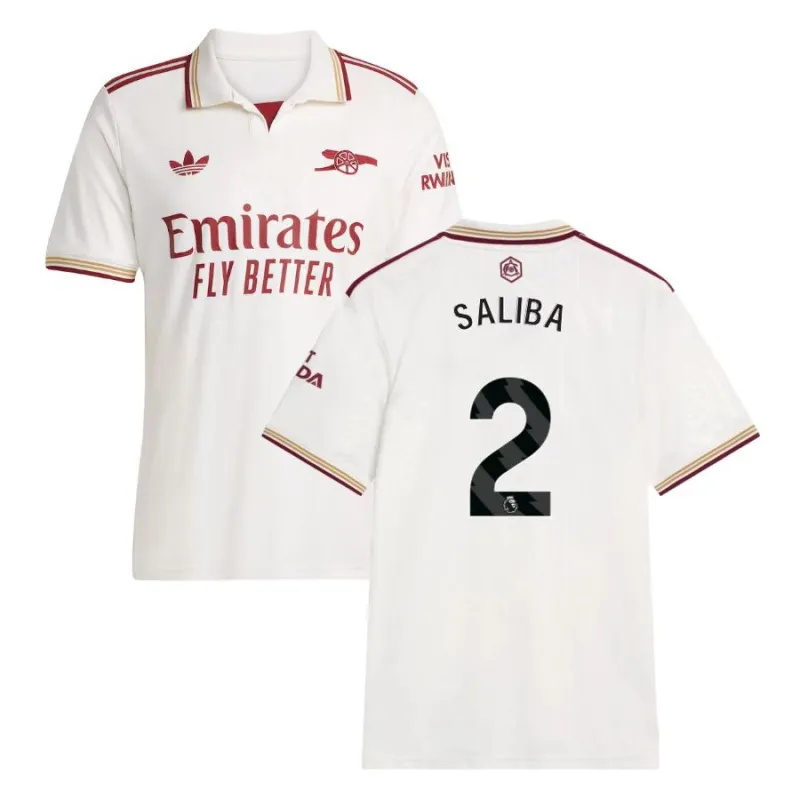Arsenal SALIBA 2025/26 Third Jersey - White