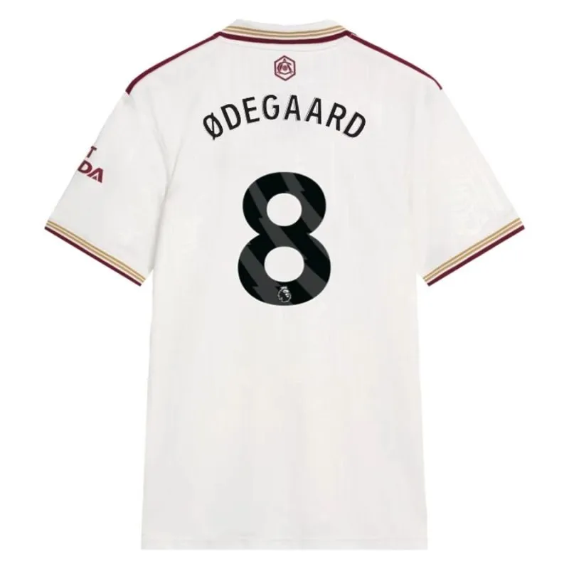 Arsenal ØDEGAARD 2025/26 Drittes Trikot - Weiß