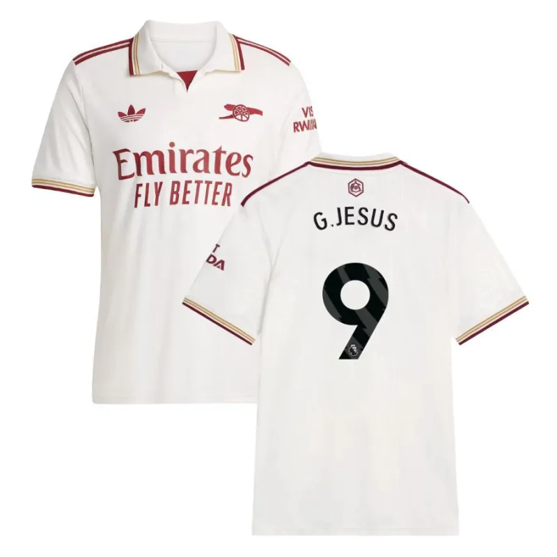 Arsenal G.JESUS 2025/26 Terza maglia - Bianca
