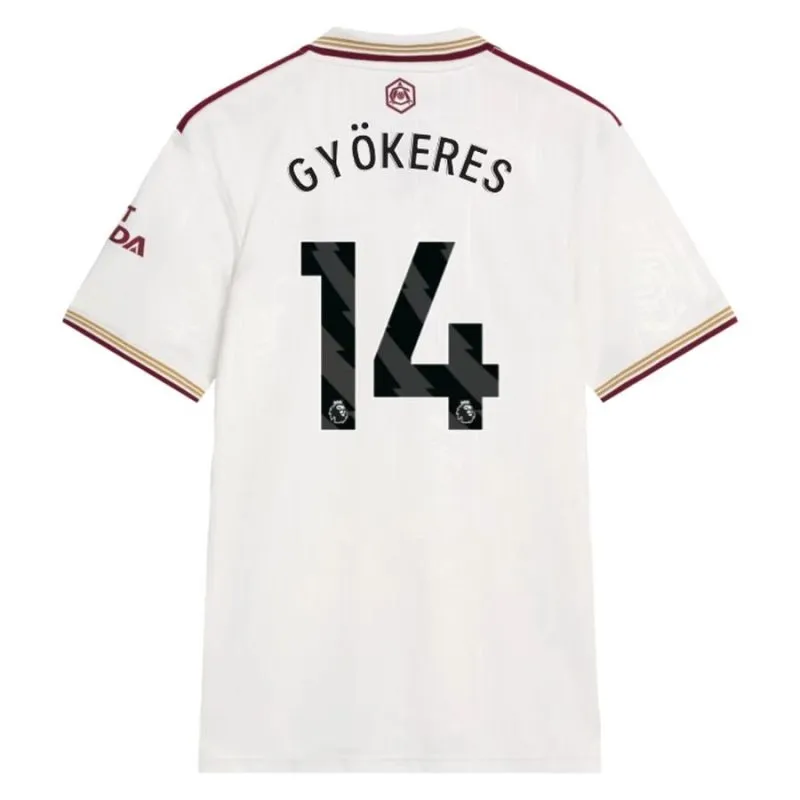 Arsenal GYOKERES 2025/26 Terza maglia - Bianca