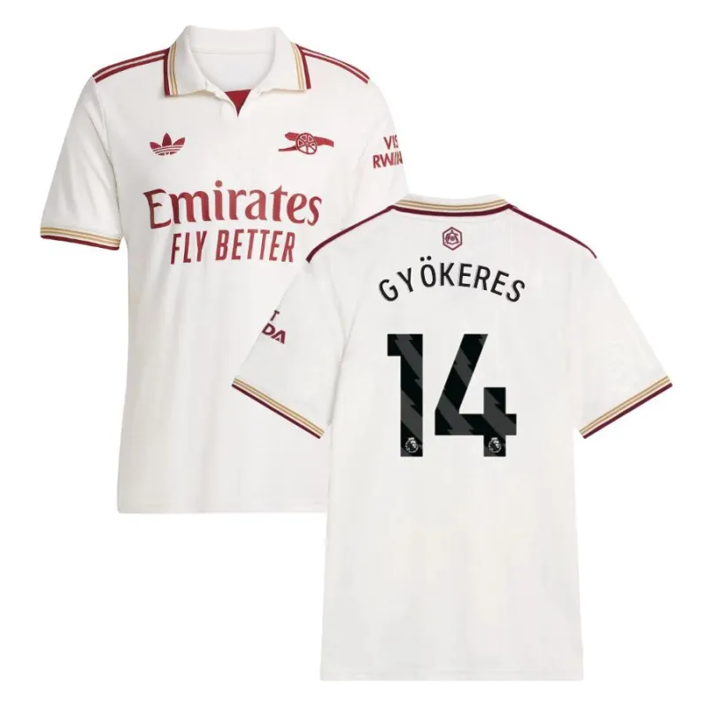 Arsenal GYOKERES 2025/26 Terza maglia - Bianca