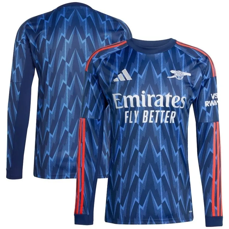 Arsenal 2025/26 Away Long-Sleeve Jersey - Blue
