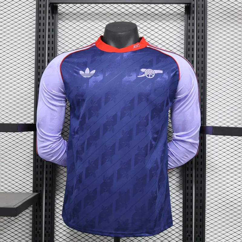 Arsenal 2025/26 Player Version Long-Sleeve Jersey - Blue