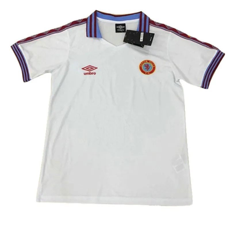 Maillot rétro d'Aston Villa 1980 - Blanc