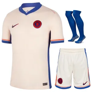 Set di maglia di trasferta per bambini di Chelsea 2024/25 - Arancione chiaro