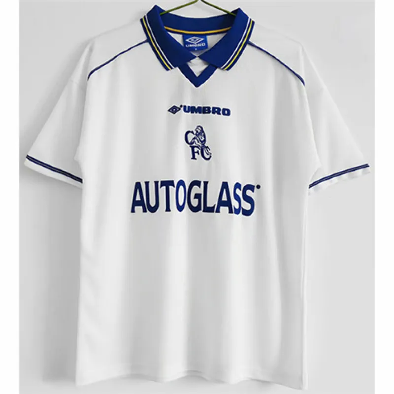 Chelsea 1998 - 00 Auswärts - Retro - Trikot - Weiß