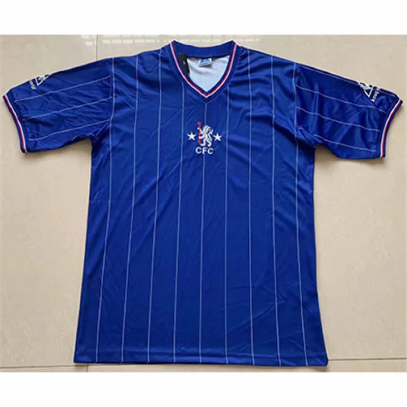Camiseta retro de partido de casa de Chelsea 1981-83 - Azul
