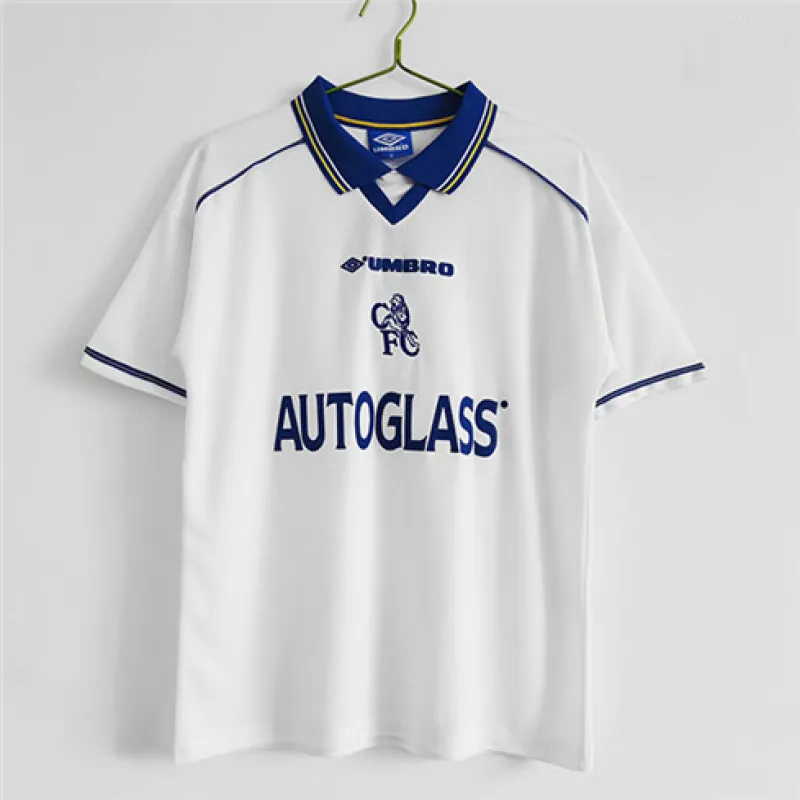 Chelsea 1998 - 2000 Auswärts - Retro - Trikot - Weiß