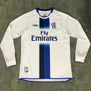 Chelsea 2003 - 2005 Away Retro Long - Sleeve Jersey - White