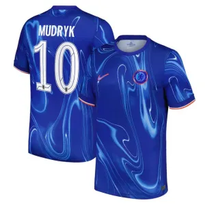 La maglia di casa di Chelsea 2024/25 di Mudryk - Blu