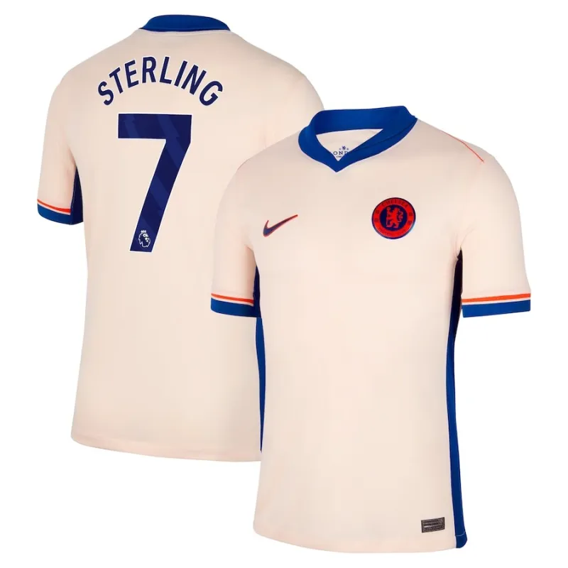 Sterling's Chelsea 2024/25 Away Jersey - Light Orange