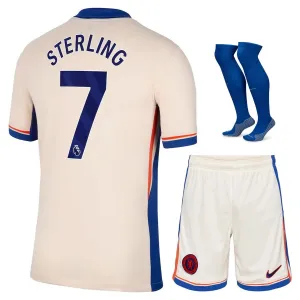 L'insieme di maglie per bambini di trasferta di Chelsea 2024/25 di Sterling - Arancione chiaro
