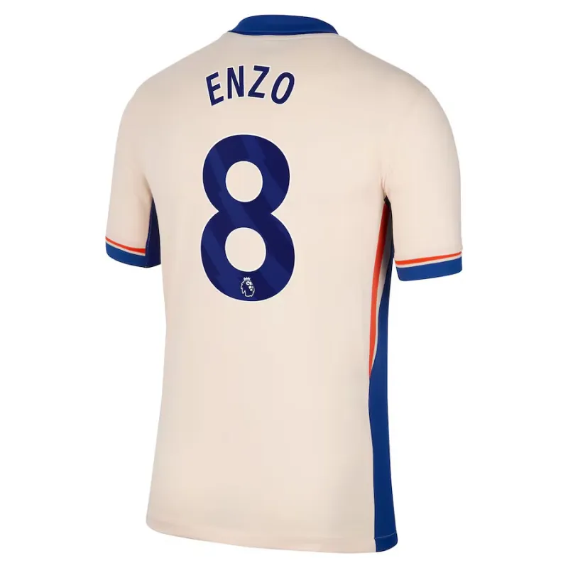 El conjunto de camisetas para niños de fuera de casa de Chelsea 2024/25 de Enzo - Naranja claro