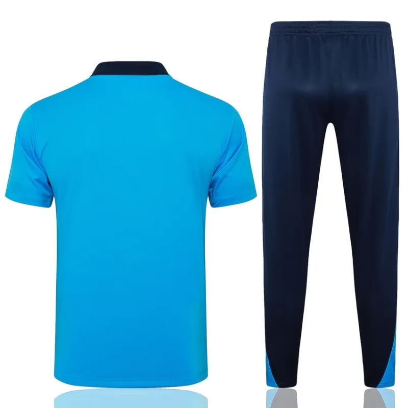Maglia da allenamento Polo + Pantaloni di Chelsea 2024/25 - Blu cielo