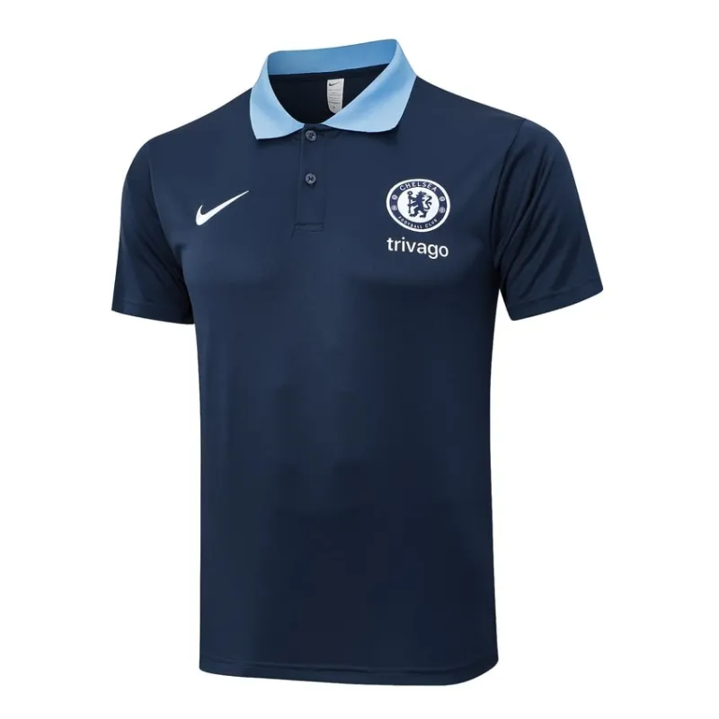 Maglia da allenamento Polo + Pantaloni di Chelsea 2024/25 - Blu scuro