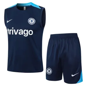 Gilete + Pantalones cortos de Chelsea 2024/25 - Azul oscuro