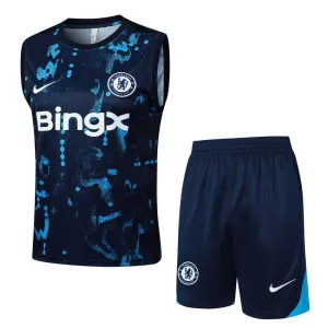 Gilete y pantalones cortos de Chelsea 2024/25 - Patrón azul