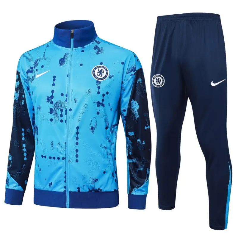 Chelsea 2024/25 Sports Jacket + Trousers - Light Blue
