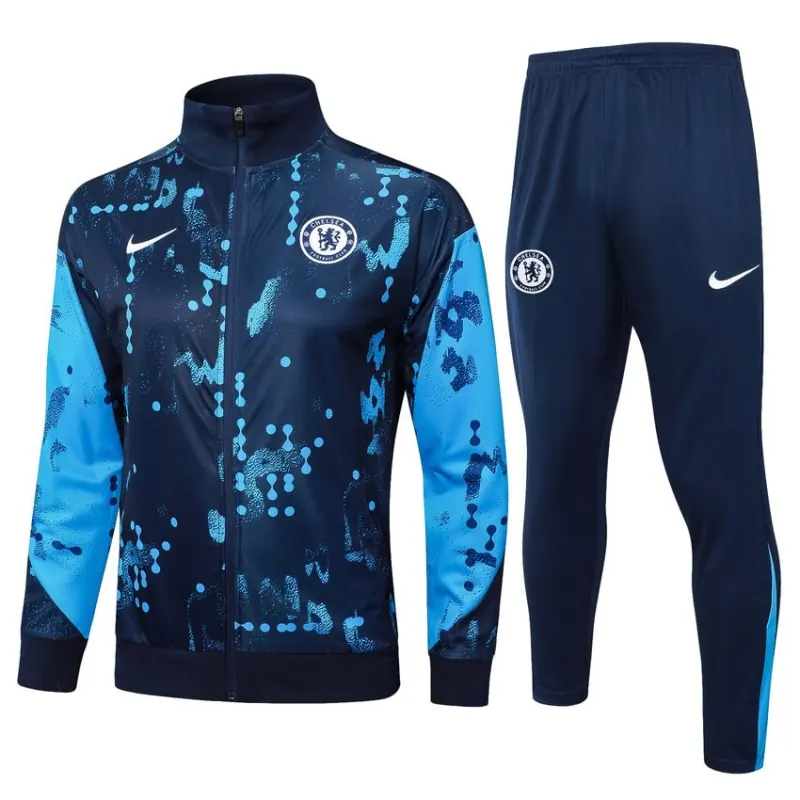 Chelsea 2024/25 Sportjacke + Hosen - Blaues Muster