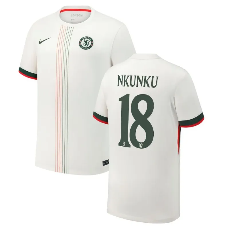 Maglia in trasferta del Chelsea NKUNKU 2025/26 - Bianco