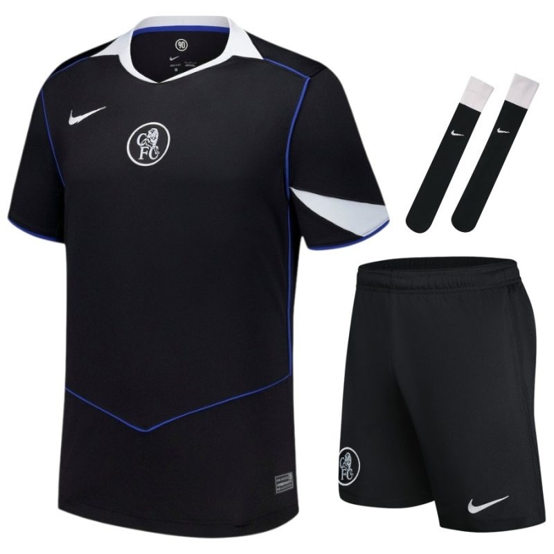 Chelsea 2025/26 Tercer set de camiseta infantil - Negra