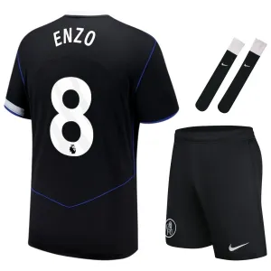 Chelsea ENZO 2025/26 Terzo set di maglia per bambini - Nera