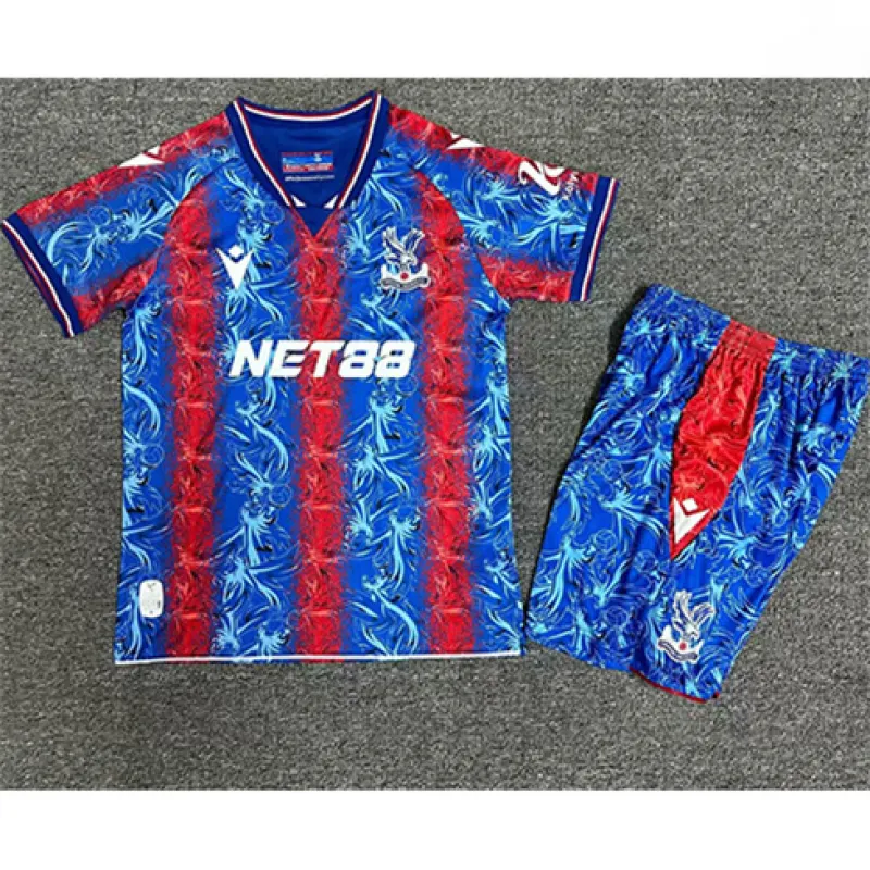Maglia da casa per bambini di Crystal Palace 2024/25 - Rosso e Blu