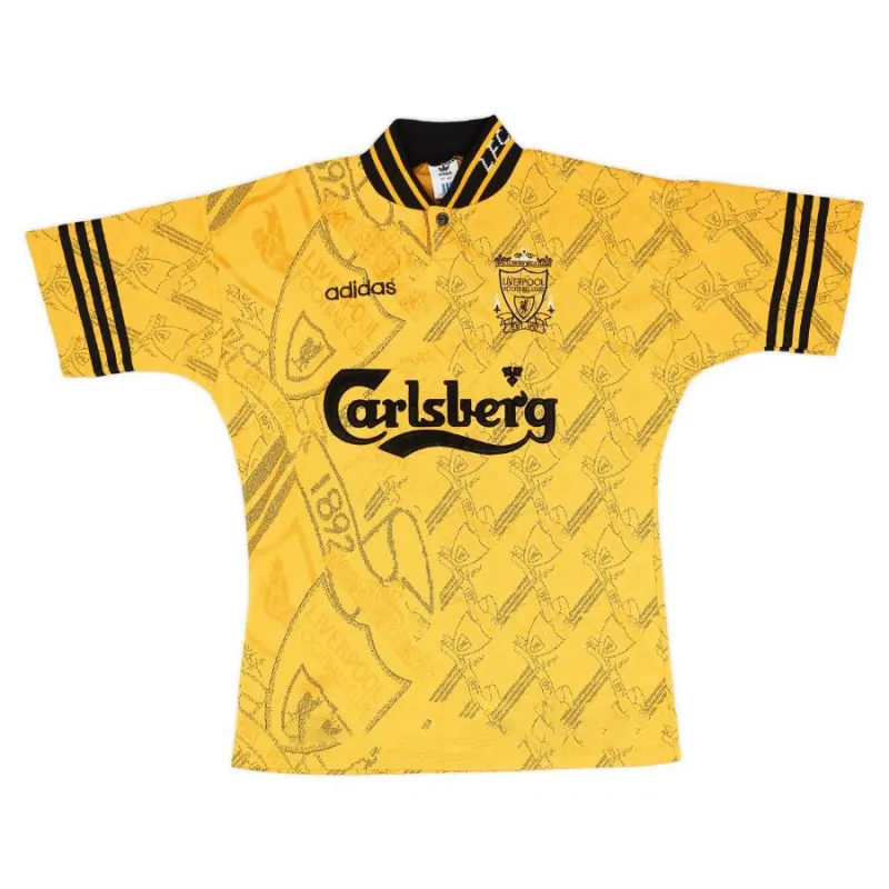 Liverpool 1994 1996 Retro Away Jersey - Yellow