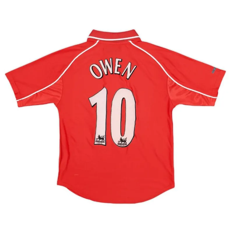 Liverpool OWEN 2000 2002 Retro Home Jersey - Red