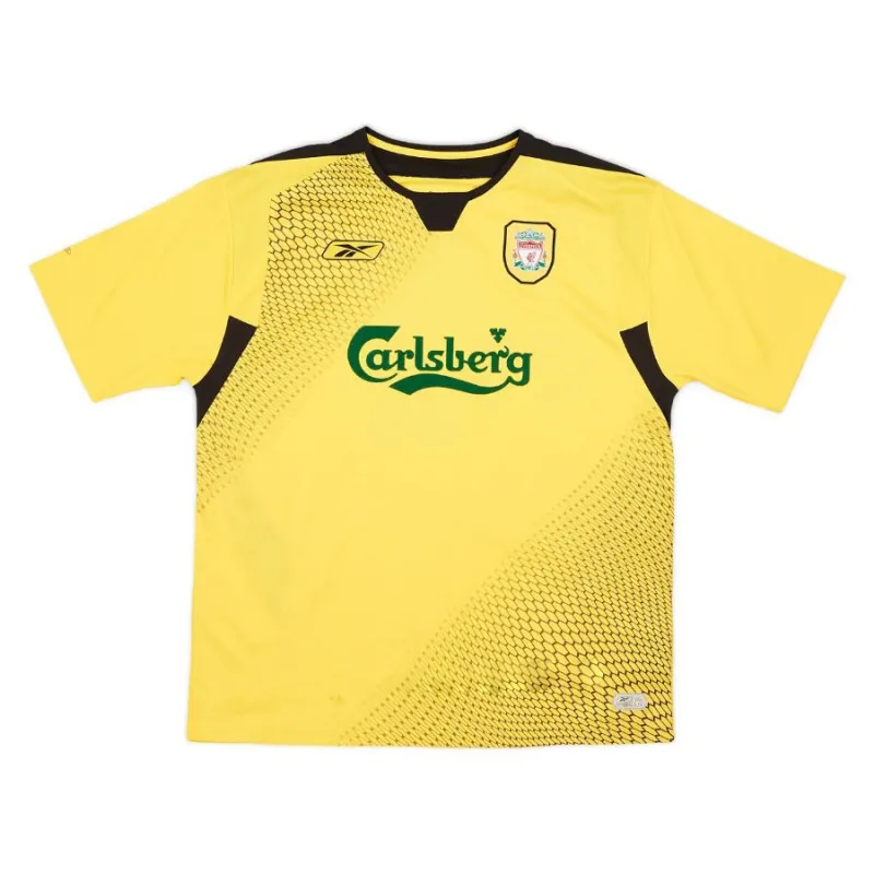 Liverpool ALONSO 2004 2006 Retro Away Jersey - Yellow