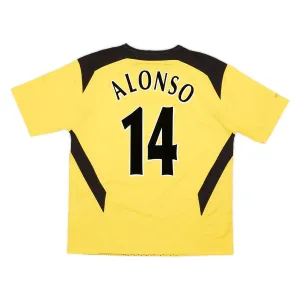 Liverpool ALONSO 2004 2006 Retro Away Jersey - Yellow