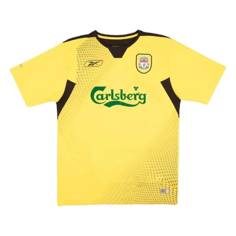 Liverpool CARRAGHER 2004 2006 Retro Away Jersey - Yellow