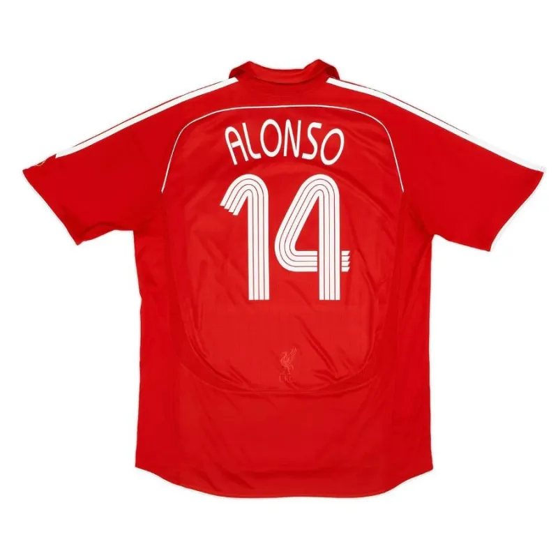 Liverpool ALONSO 2006 2008 Retro Home Jersey - Red