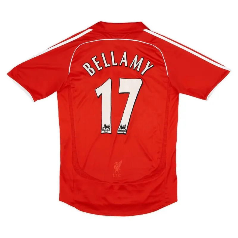 Liverpool BELLAMY 2006 2008 Maillot domicile rétro - Rouge