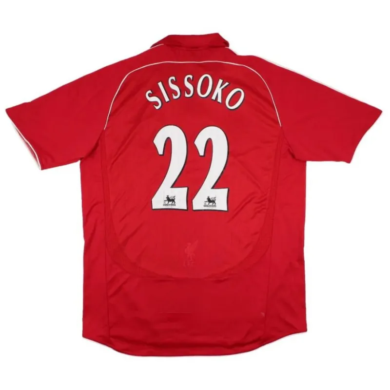 Liverpool SISSOKO 2006 2008 Maillot domicile rétro - Rouge
