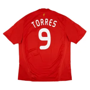 Liverpool TORRES 2008 2010 Retro Home Jersey - Red
