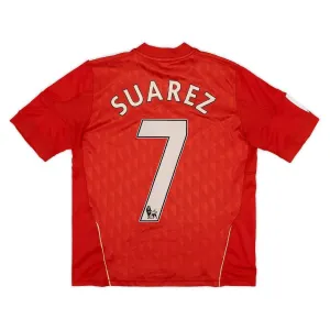 Liverpool SUAREZ 2010 2012 Retro Home Jersey - Red