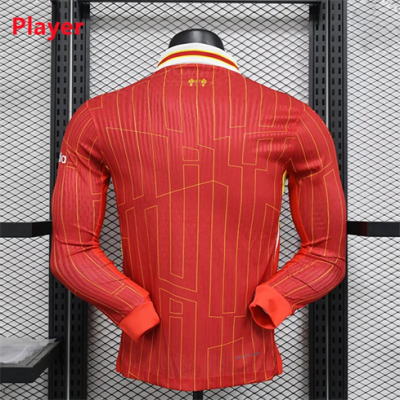 Liverpool 2024/25 Home Long Sleeve Jersey - Player Edition - Red