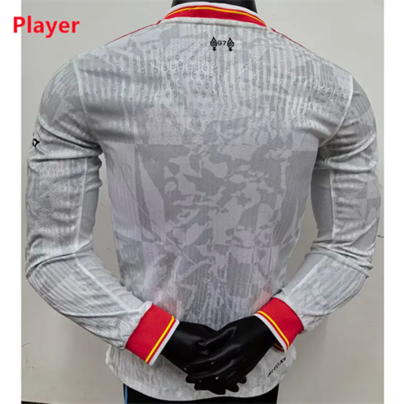 Liverpool 2024/25 Drittes Langarmtrikot - Spielerausgabe - Weiß
