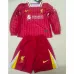 Maglia a maniche lunghe per bambini da casa di Liverpool 2024/25 - Rossa