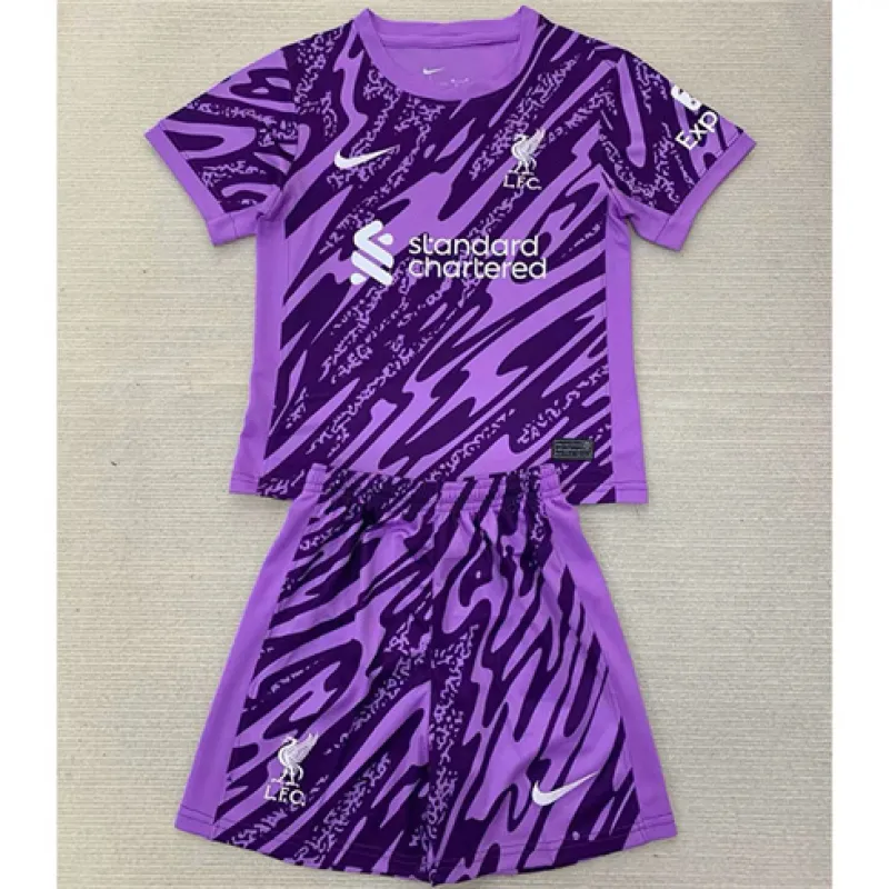 Liverpool 2024/25 Children's Goalkeeper Jersey - Purple