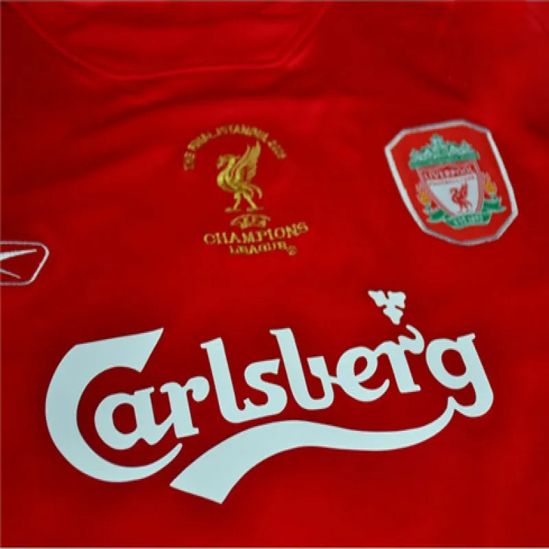 Liverpool 2004/2005 UEFA Champions League Final Home Retro Jersey - Red