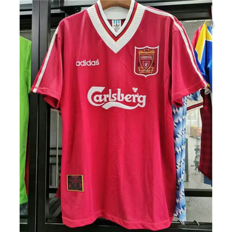 Camiseta retro local de Liverpool 1995/96 - Roja