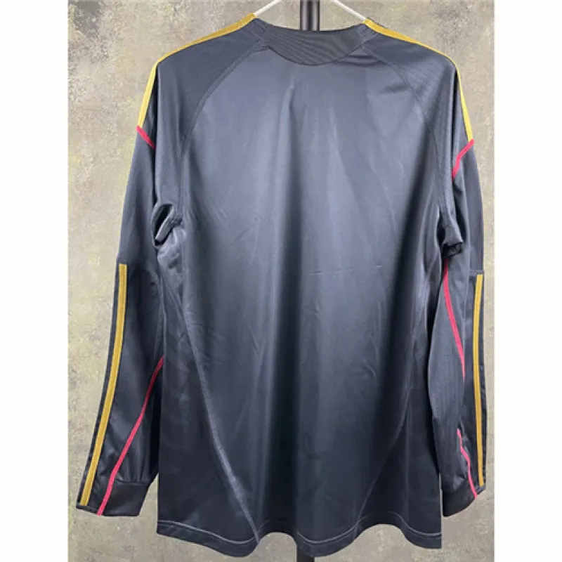 Maillot à manches longues d'extérieur rétro de Liverpool 2009/10 - Noir