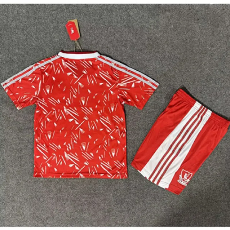 Liverpool 1989/91 Retro Home Kids' Jersey - Red