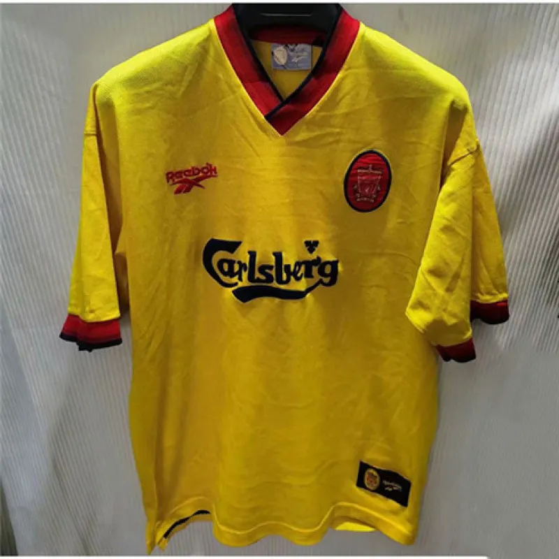Maglia da fuori casa retrò di Liverpool 1998 - Gialla